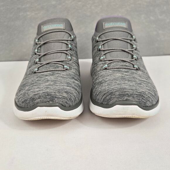 Skechers Summits Slip-Ins Memory Foam Athletic Sneakers Gray/Mint Women's 7 WIDE - Picture 5 of 10